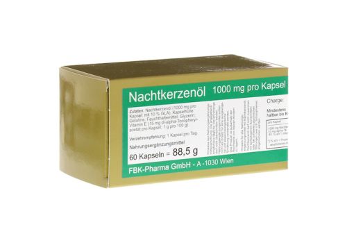 NACHTKERZENÖL 1000 Kapseln – PZN 02684497 (PZN 02684497)