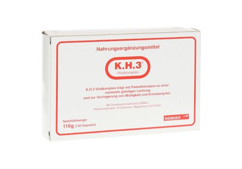 K.h.3 Vitalkomplex Kapseln – PZN 11524522 (PZN 11524522)