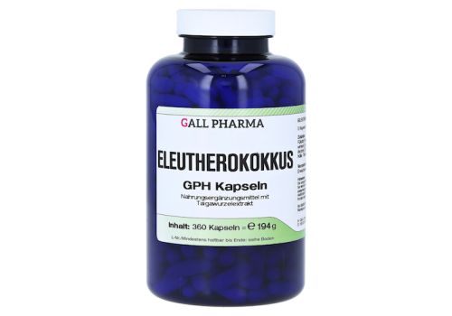 ELEUTHEROKOKKUS GPH Kapseln – PZN 09749107 (PZN 09749107)