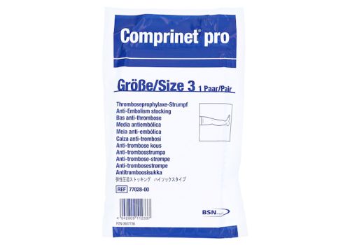 COMPRINET pro Strumpf knielang Gr.3 weiß – PZN 00607736 (PZN 00607736)