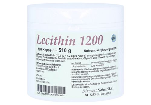 LECITHIN 1200 Kapseln – PZN 08501138 (PZN 08501138)