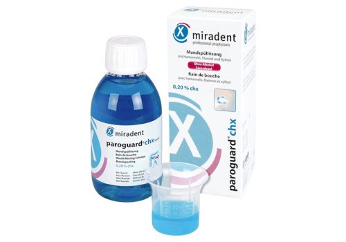 MIRADENT Mundspüllösung paroguard CHX 0,20% – PZN 04443102 (PZN 04443102)