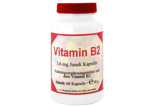 VITAMIN B2 3,6 mg Junek Kapseln – PZN 04132106 (PZN 04132106)