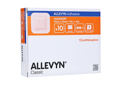 ALLEVYN Adhesive 10x10 cm haftende Wundauflage – PZN 12600231 (PZN 12600231)