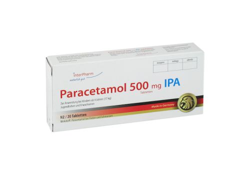 Paracetamol 500mg IPA – PZN 11380106 (PZN 11380106)