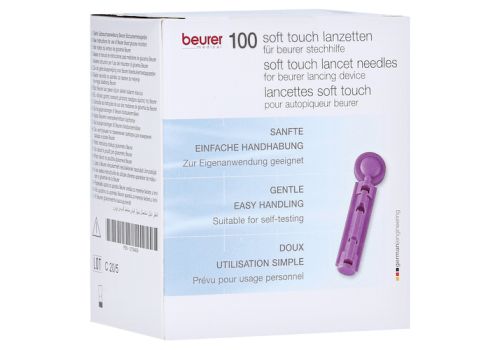 BEURER Lanzetten soft touch 33 G f.Blutzuck.Messg. – PZN 12734635 (PZN 12734635)