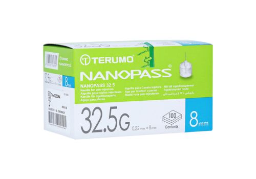 TERUMO NANOPASS 32,5 Pen Kanüle 0,22x8 mm – PZN 04706754 (PZN 04706754)