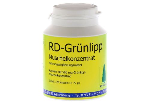 RD GRÜNLIPP Muschelkonzentrat Kapseln – PZN 01810416 (PZN 01810416)