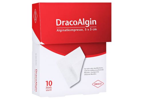 DRACOALGIN 5x5 cm Alginatkompresse – PZN 13858003 (PZN 13858003)