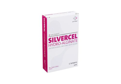 SILVERCEL Hydroalginat Verband 5x5 cm – PZN 00032098 (PZN 00032098)