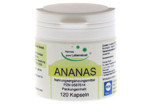 ANANAS ENZYME Kapseln – PZN 00587614 (PZN 00587614)