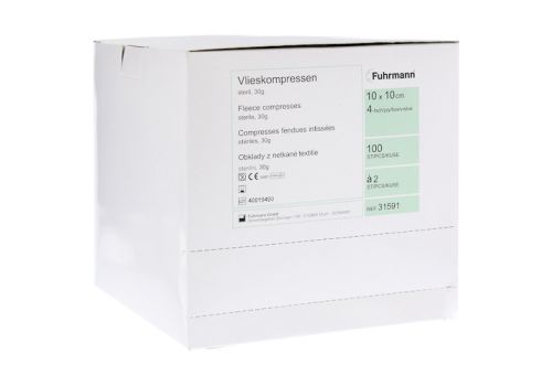 VLIESKOMPRESSEN 10x10 cm steril 4fach – PZN 05017301 (PZN 05017301)