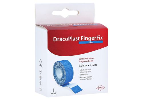 DRACOPLAST FingerFix 2,5 cmx4,5 m m.Wundk.blau – PZN 14296547 (PZN 14296547)