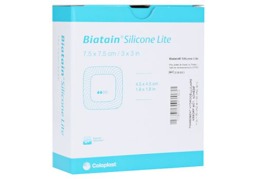 BIATAIN Silicone Lite Schaumverband 7,5x7,5 cm – PZN 10917165 (PZN 10917165)