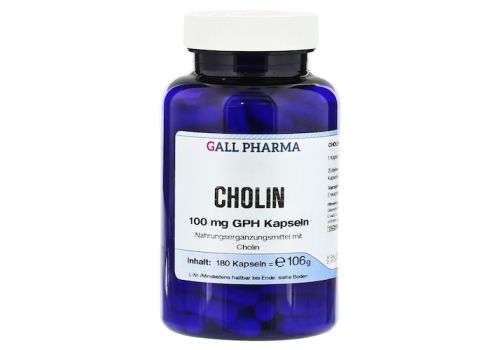 CHOLIN 100 mg GPH Kapseln – PZN 09721729 (PZN 09721729)