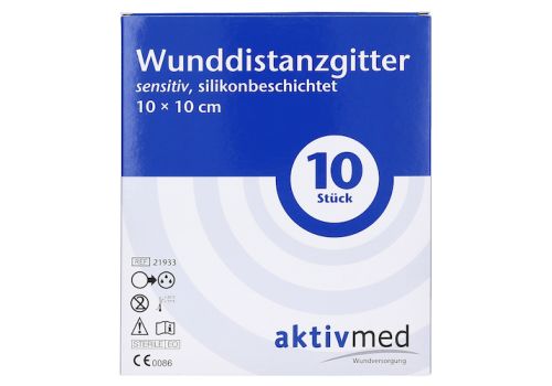 AKTIVMED Wunddistanzgitter sens.silikonb.10x10 cm – PZN 10546728 (PZN 10546728)