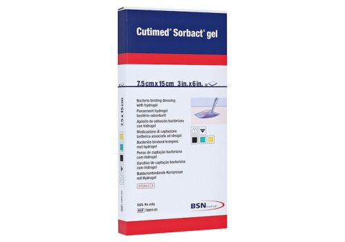 CUTIMED Sorbact Gel Kompressen 7,5x15 cm – PZN 12657610 (PZN 12657610)