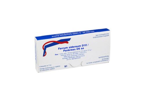 FERRUM SIDEREUM D 10/Pankreas D 6 aa Ampullen – PZN 01622324 (PZN 01622324)