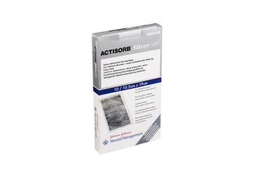 ACTISORB 220 Silver 10,5x19 cm steril Kompressen – PZN 01666712 (PZN 01666712)