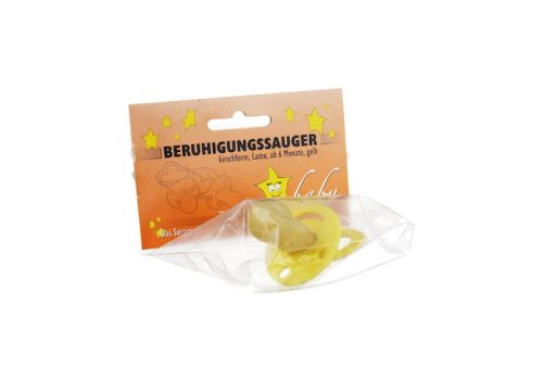 BERUHIGUNGSSAUGER kirschf.Lat.ab 6 M.gelb – PZN 00548040 (PZN 00548040)