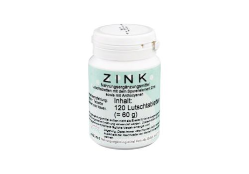 ZINK LUTSCHTABLETTEN – PZN 01498858 (PZN 01498858)