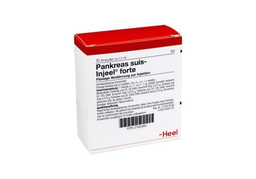 PANKREAS SUIS Injeel forte Ampullen – PZN 00762365 (PZN 00762365)