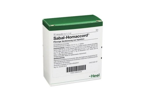 SABAL HOMACCORD Ampullen – PZN 00893529 (PZN 00893529)