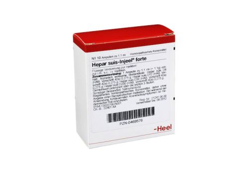 HEPAR SUIS Injeel forte Ampullen – PZN 00469576 (PZN 00469576)