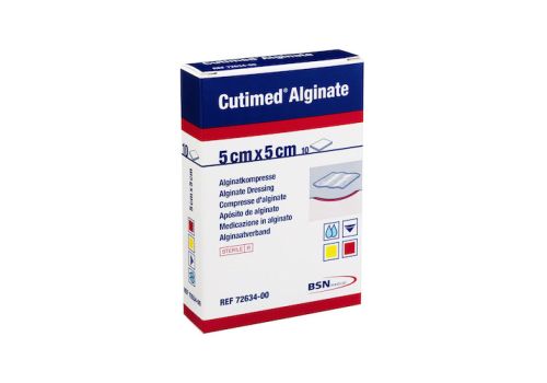 CUTIMED Alginate Alginatkompressen 5x5 cm – PZN 01179076 (PZN 01179076)