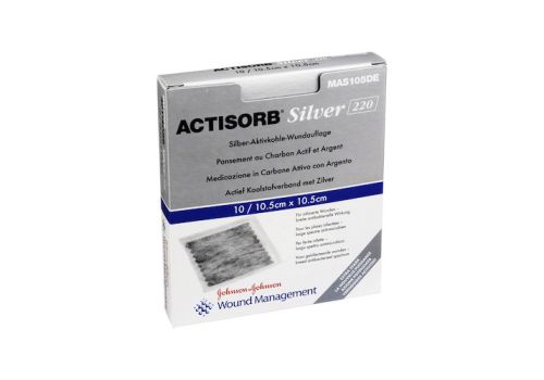 ACTISORB 220 Silver 10,5x10,5 cm steril Kompressen – PZN 01455820 (PZN 01455820)