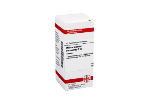 MERCURIUS SUBLIMATUS corrosivus D 12 Tabletten – PZN 02633821 (PZN 02633821)