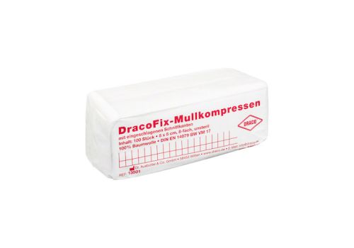 DRACOFIX OP-Kompressen 5x5 cm unsteril 8fach – PZN 02268480 (PZN 02268480)