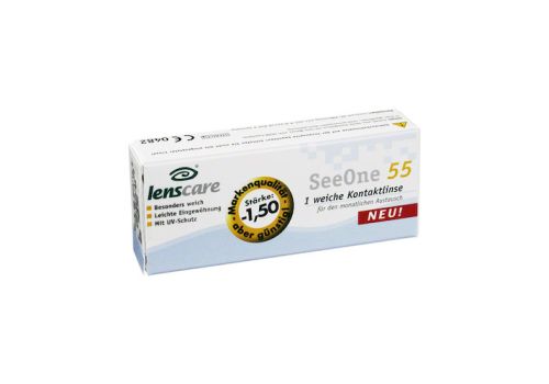 LENSCARE SeeOne 55 Monatslinse -1,50 dpt – PZN 02194451 (PZN 02194451)