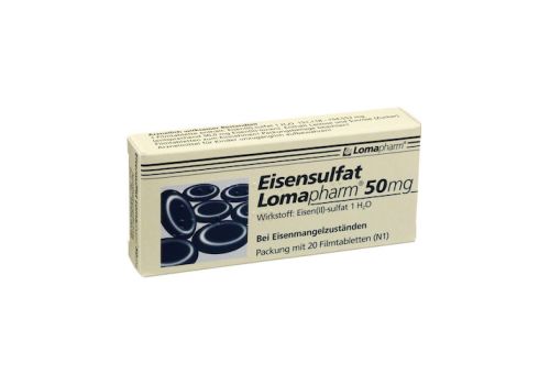 Eisensulfat Lomapharm 50mg – PZN 01713386 (PZN 01713386)