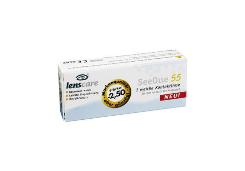 LENSCARE SeeOne 55 Monatslinse -2,50 dpt – PZN 02194534 (PZN 02194534)