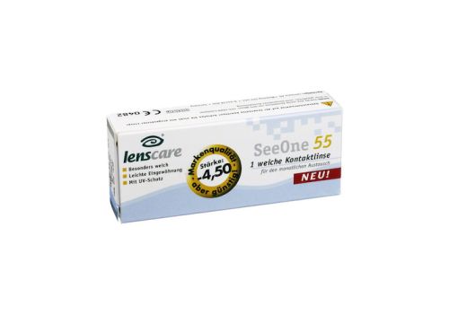 LENSCARE SeeOne 55 Monatslinse -4,50 dpt – PZN 02194770 (PZN 02194770)