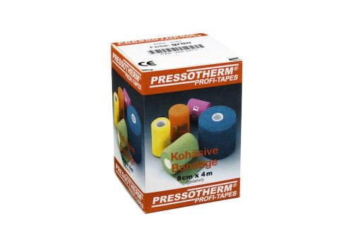 PRESSOTHERM Kohäsive Bandage 8 cmx4 m grün – PZN 02002411 (PZN 02002411)