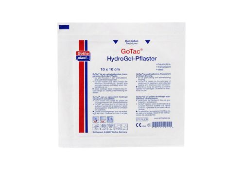 GOTAC HydroGel-Pflaster L 10x10 cm steril – PZN 01990370 (PZN 01990370)