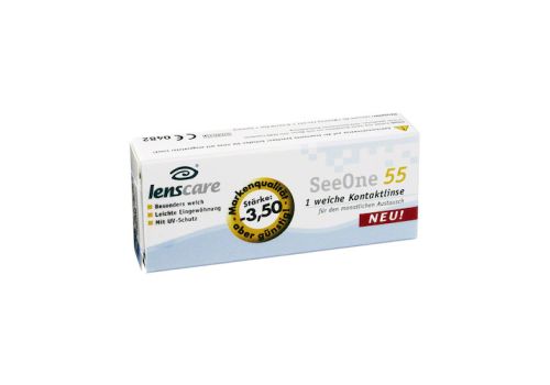 LENSCARE SeeOne 55 Monatslinse -3,50 dpt – PZN 02194652 (PZN 02194652)