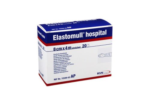 ELASTOMULL hospital 8 cmx4 m elast.Fixierb.weiß – PZN 01903980 (PZN 01903980)