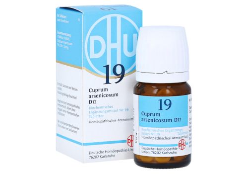 BIOCHEMIE DHU 19 Cuprum arsenicosum D 12 Tabletten – PZN 01196181 (PZN 01196181)