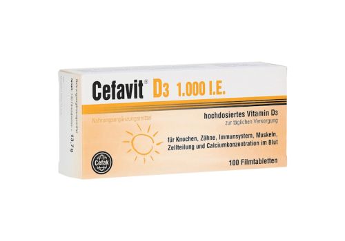 CEFAVIT D3 1.000 I.E. Filmtabletten – PZN 12490009 (PZN 12490009)