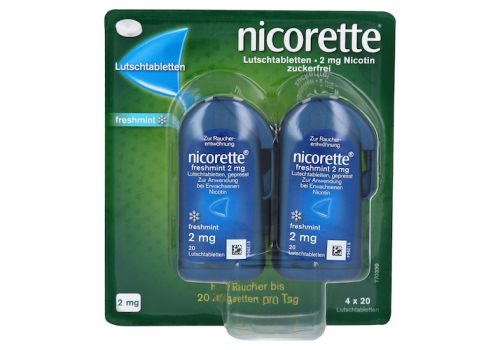 nicorette freshmint 2 mg Lutschtabletten gepresst – PZN 09633907 (PZN 09633907)