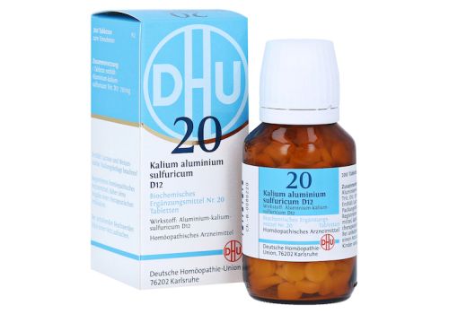 BIOCHEMIE DHU 20 Kalium alum.sulfur.D 12 Tabletten – PZN 02581604 (PZN 02581604)