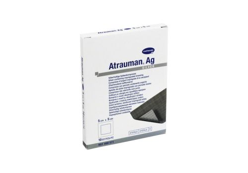 ATRAUMAN Ag 5x5 cm steril Kompressen – PZN 02813842 (PZN 02813842)