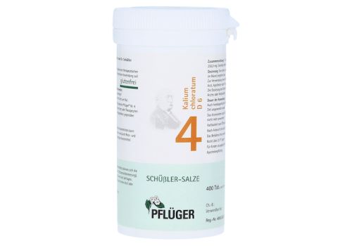 BIOCHEMIE Pflüger 4 Kalium chloratum D 6 Tabletten – PZN 06318915 (PZN 06318915)