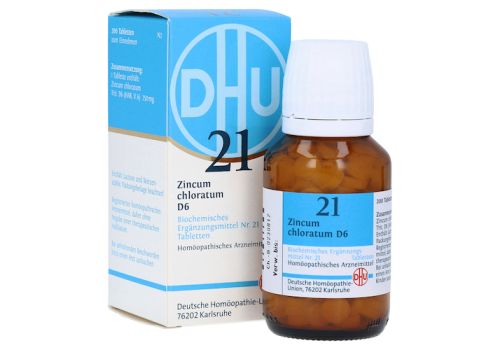 BIOCHEMIE DHU 21 Zincum chloratum D 6 Tabletten – PZN 02581656 (PZN 02581656)