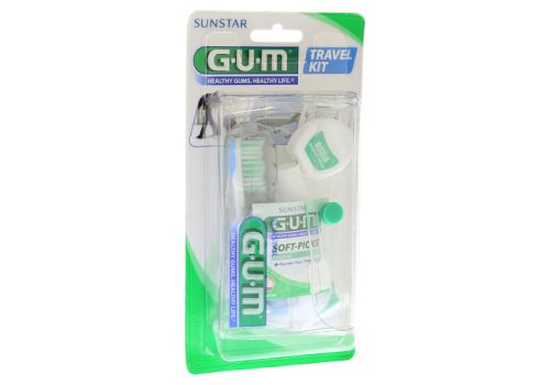 GUM Travel Kit Zahnbürste+Zahnseide+Zahnpasta – PZN 01059662 (PZN 01059662)