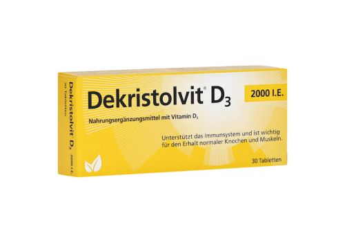 DEKRISTOLVIT D3 2.000 I.E. Tabletten – PZN 10818517 (PZN 10818517)