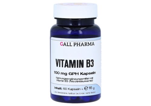 VITAMIN B3 100 mg GPH Kapseln – PZN 04700013 (PZN 04700013)